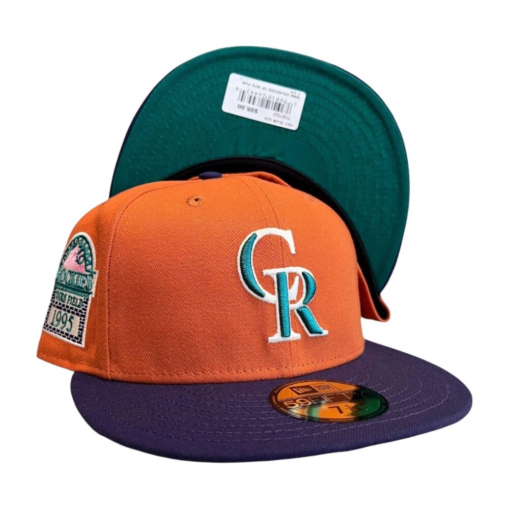 New Era Colorado Rockies Cactus Fruit 59FIFTY Fitted Hat Cap Coors Field Patch